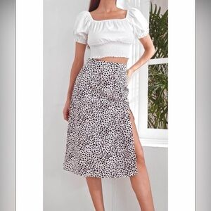 Midi Skirt with Slit